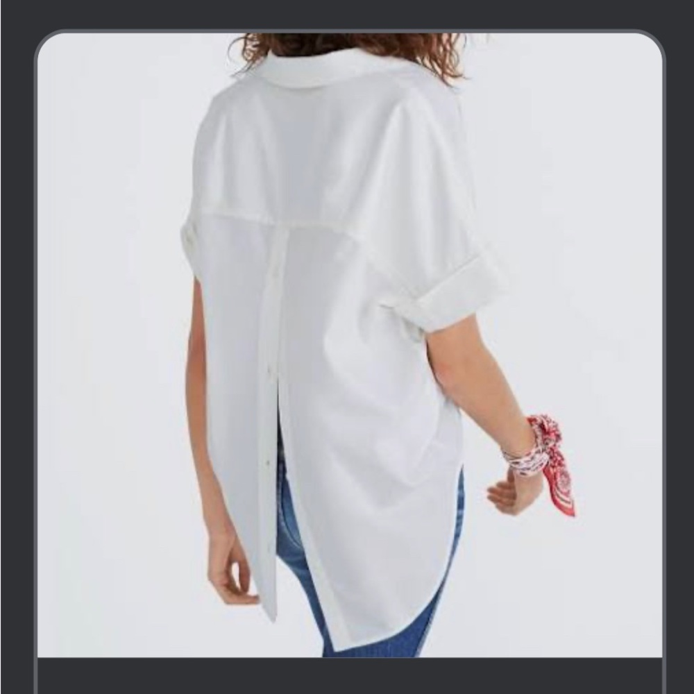 Madewell Button back courier shirt